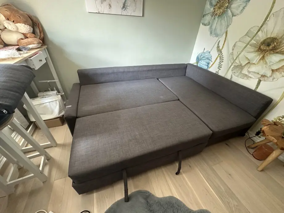 IKEA Friheten Corner Sofa-Bed Dark Grey with storage space