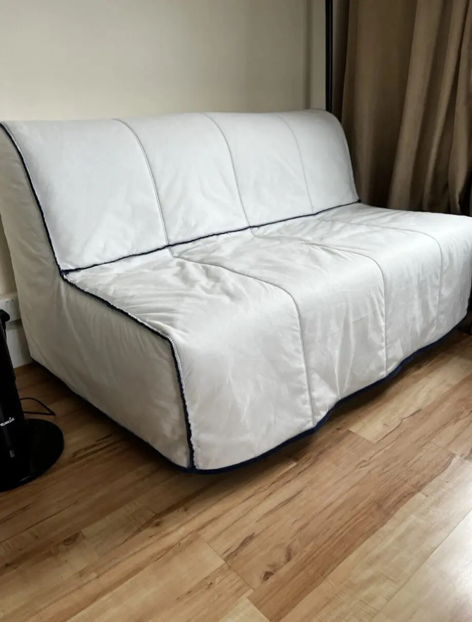 IKEA Leyksele 2 seater blue sofa bed in good condition