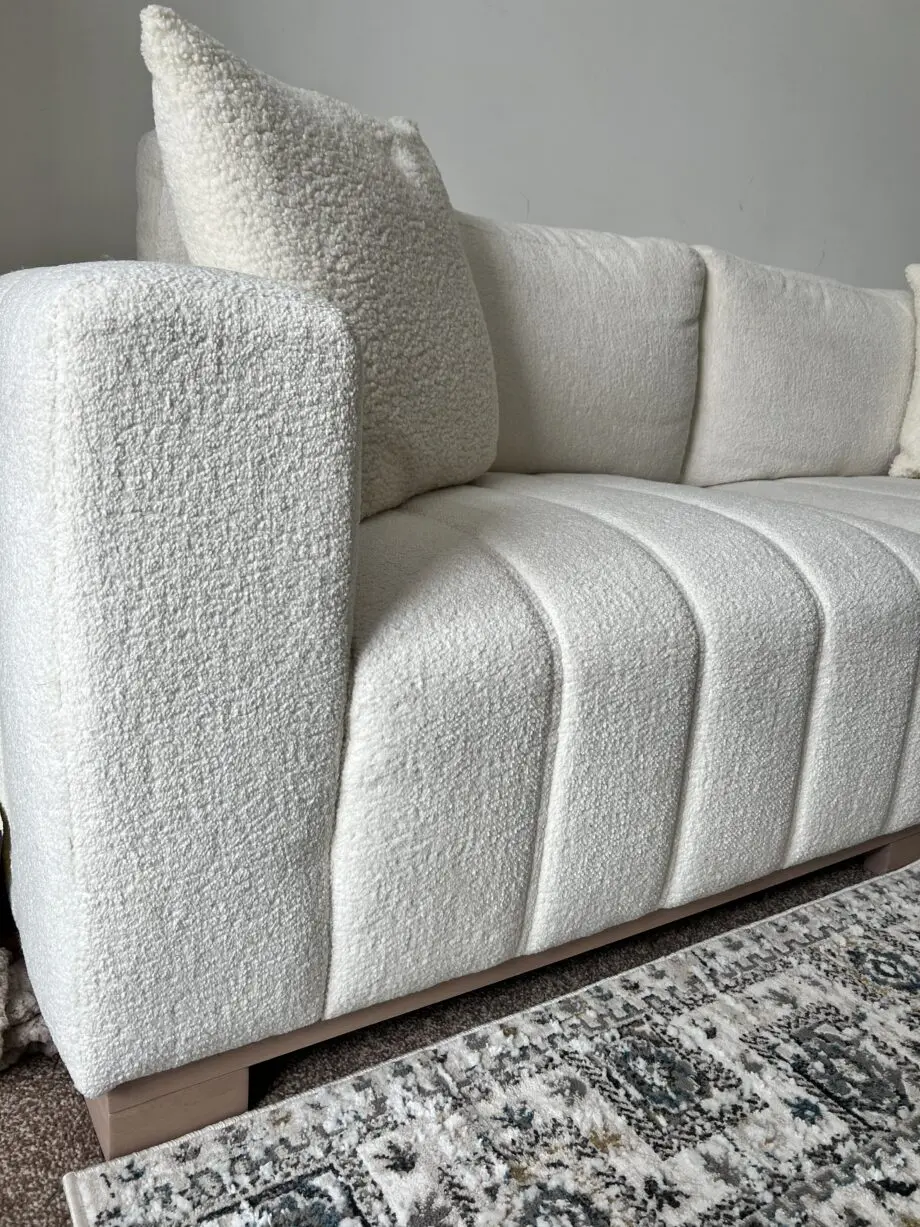 3 seater sofa with footstool