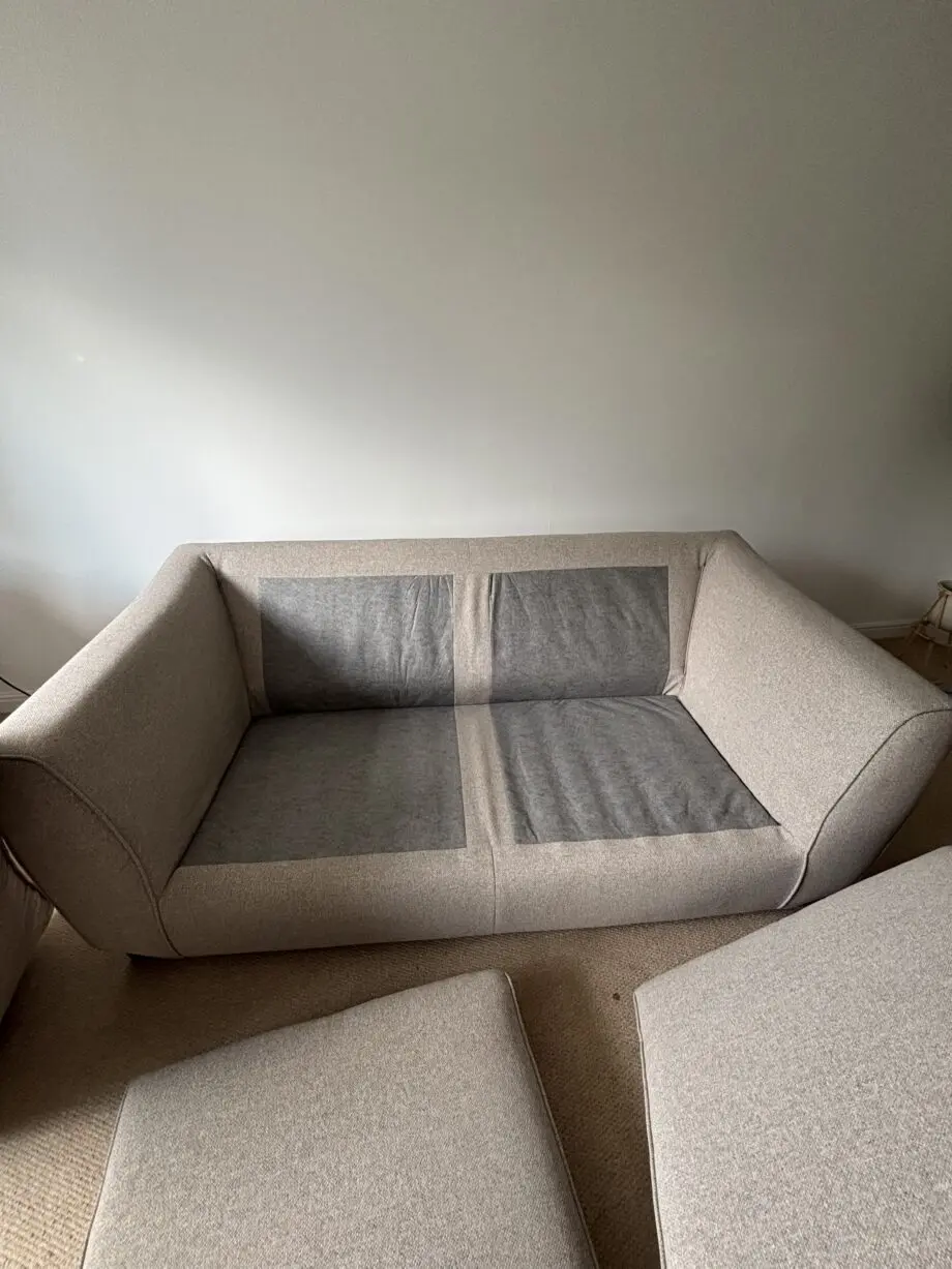 DFS 3 seater sofa with footstall