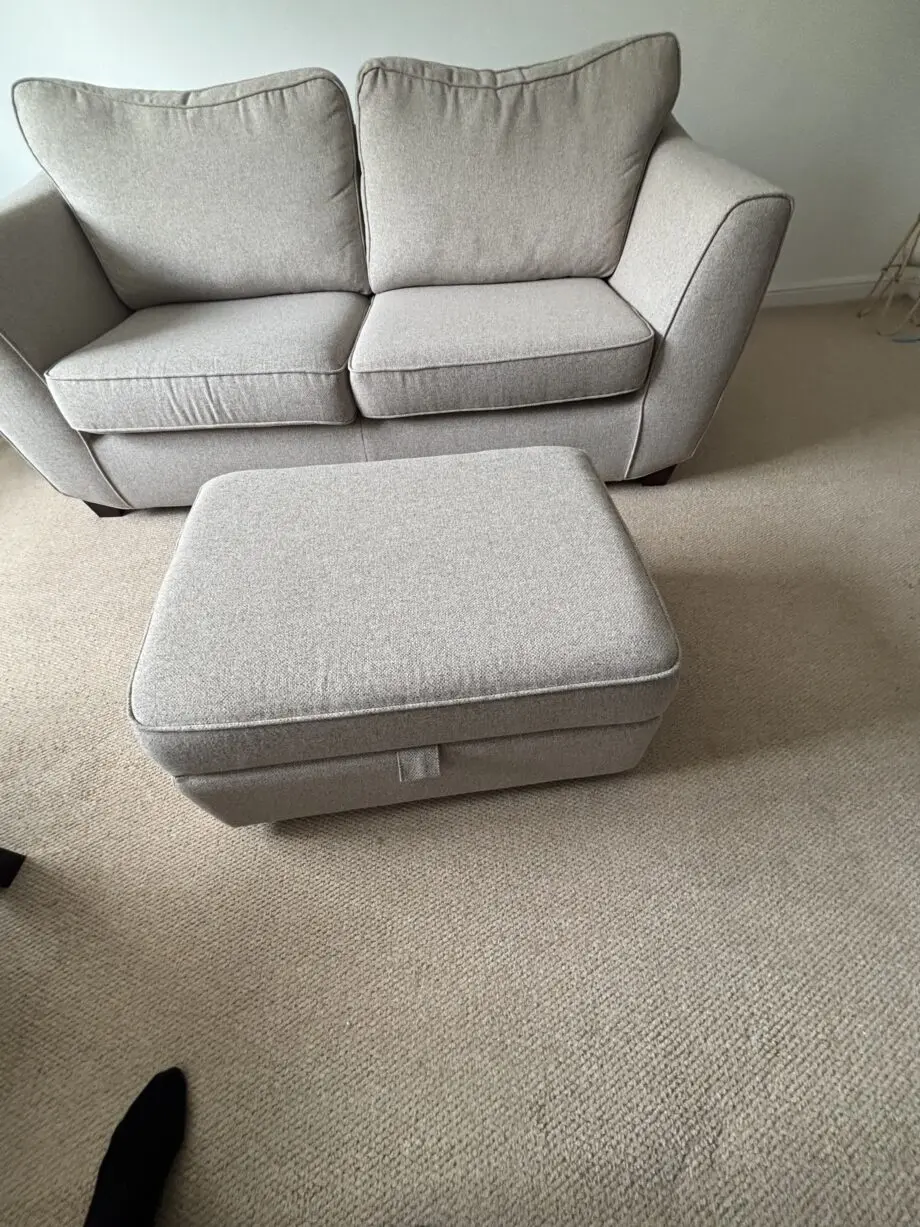 DFS 3 seater sofa with footstall