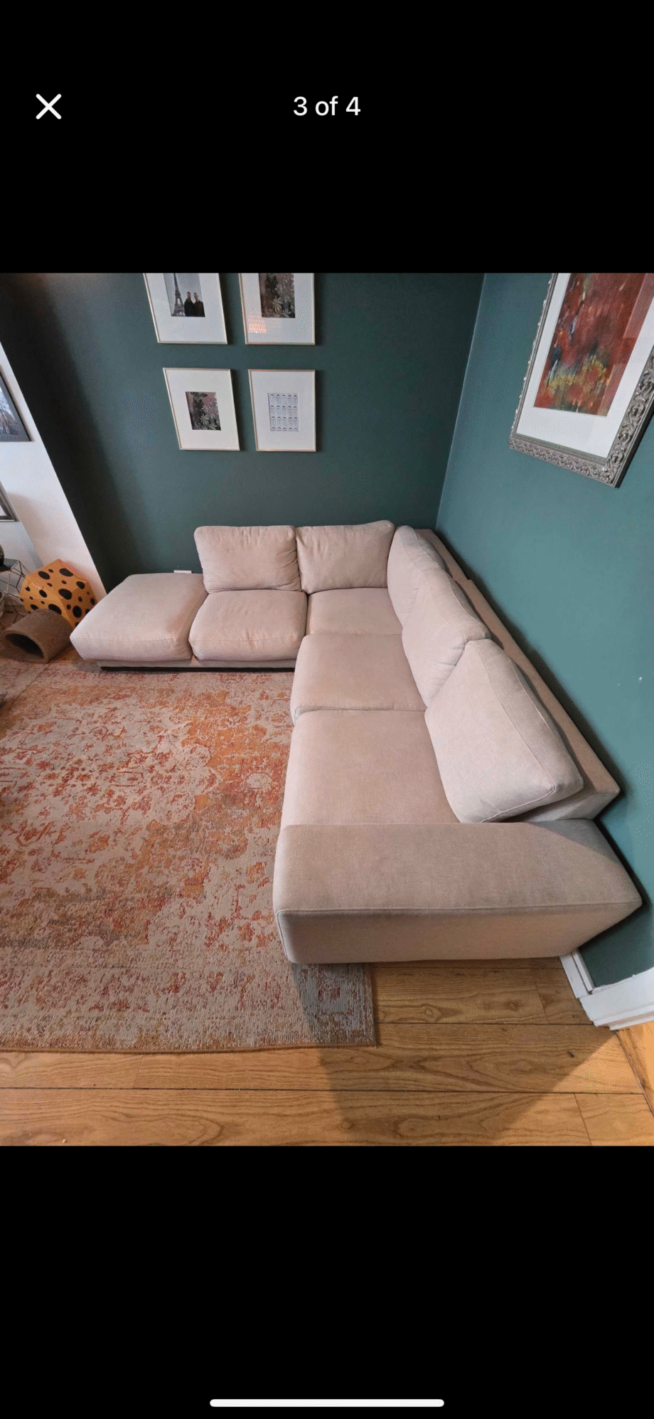 Swoon Cream Sofa - purchase Price £3000 (2yo)