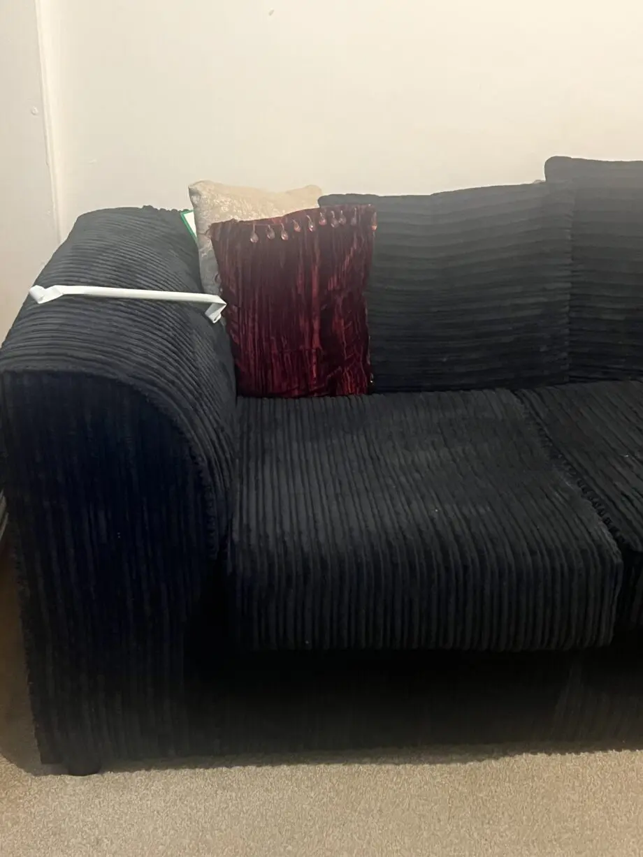 Black 2 seater sofa