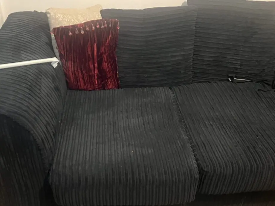 Black 2 seater sofa