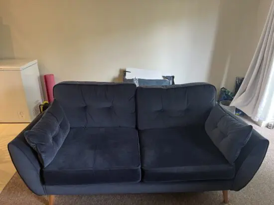 DFS French Connection Navy Blue Sofa