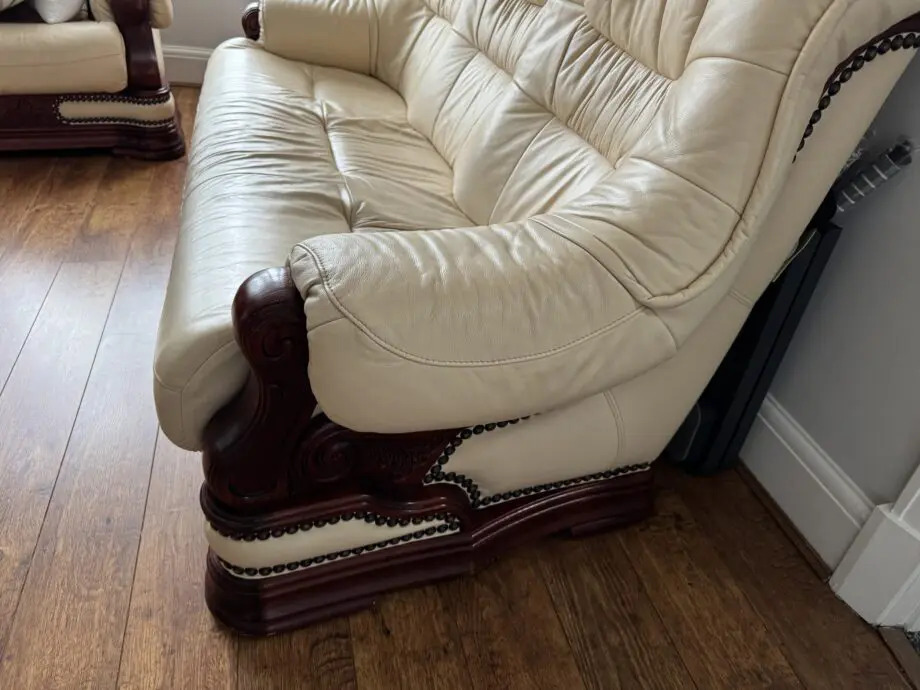 Three Piece Italian Leather Suite