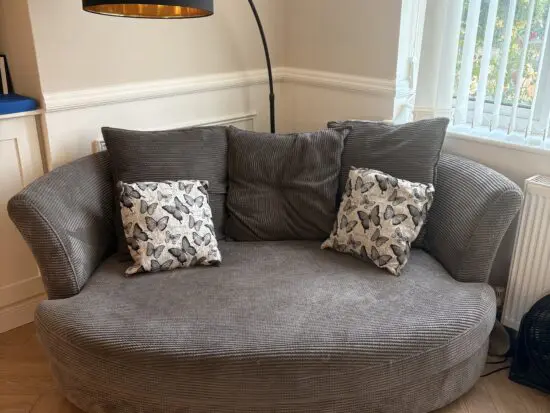 DFS grey Tabitha corner sofa
