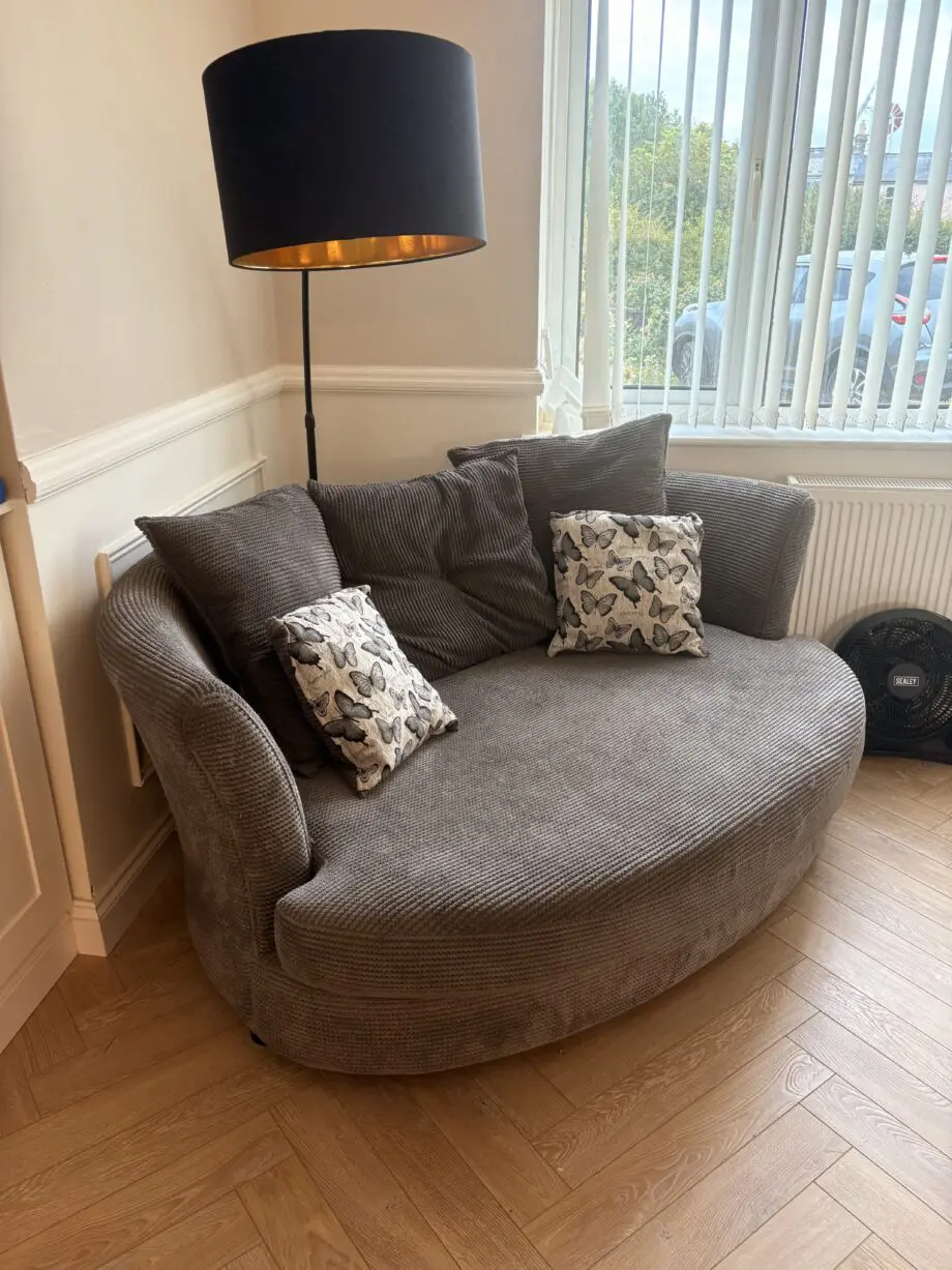 DFS grey Tabitha corner sofa