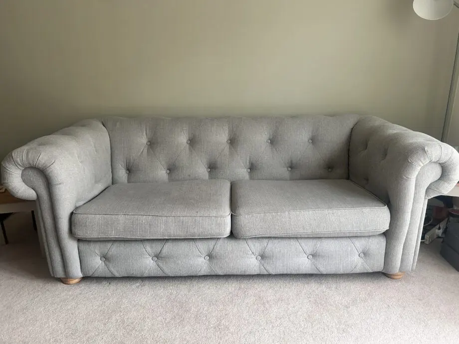 DFS grey 3 seater sofa