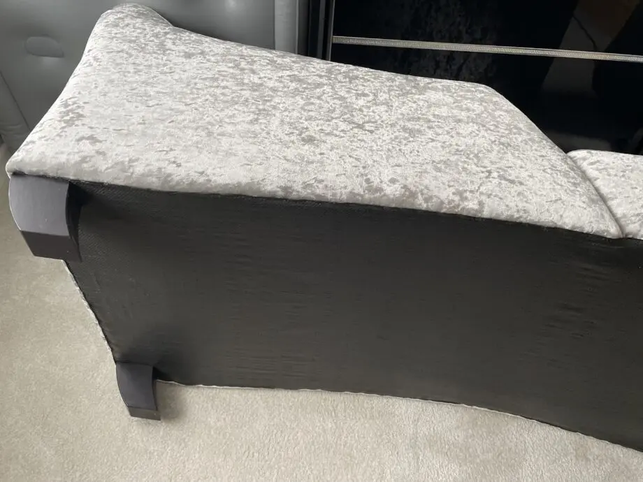 Grey/Silver Chaise Lounge