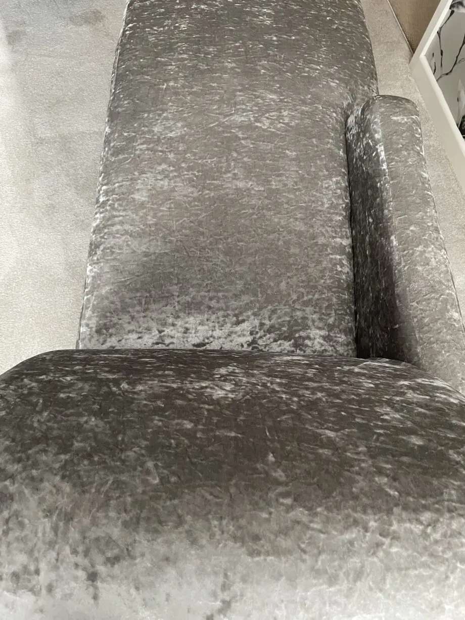 Grey/Silver Chaise Lounge