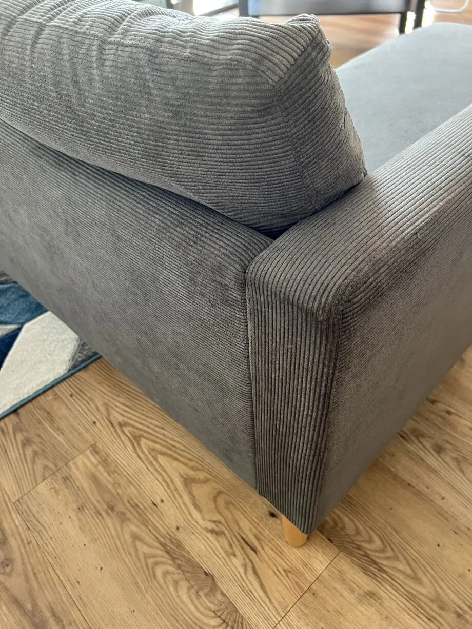 Dunelm Jacob Cord Compact Corner Sofa – great Condition