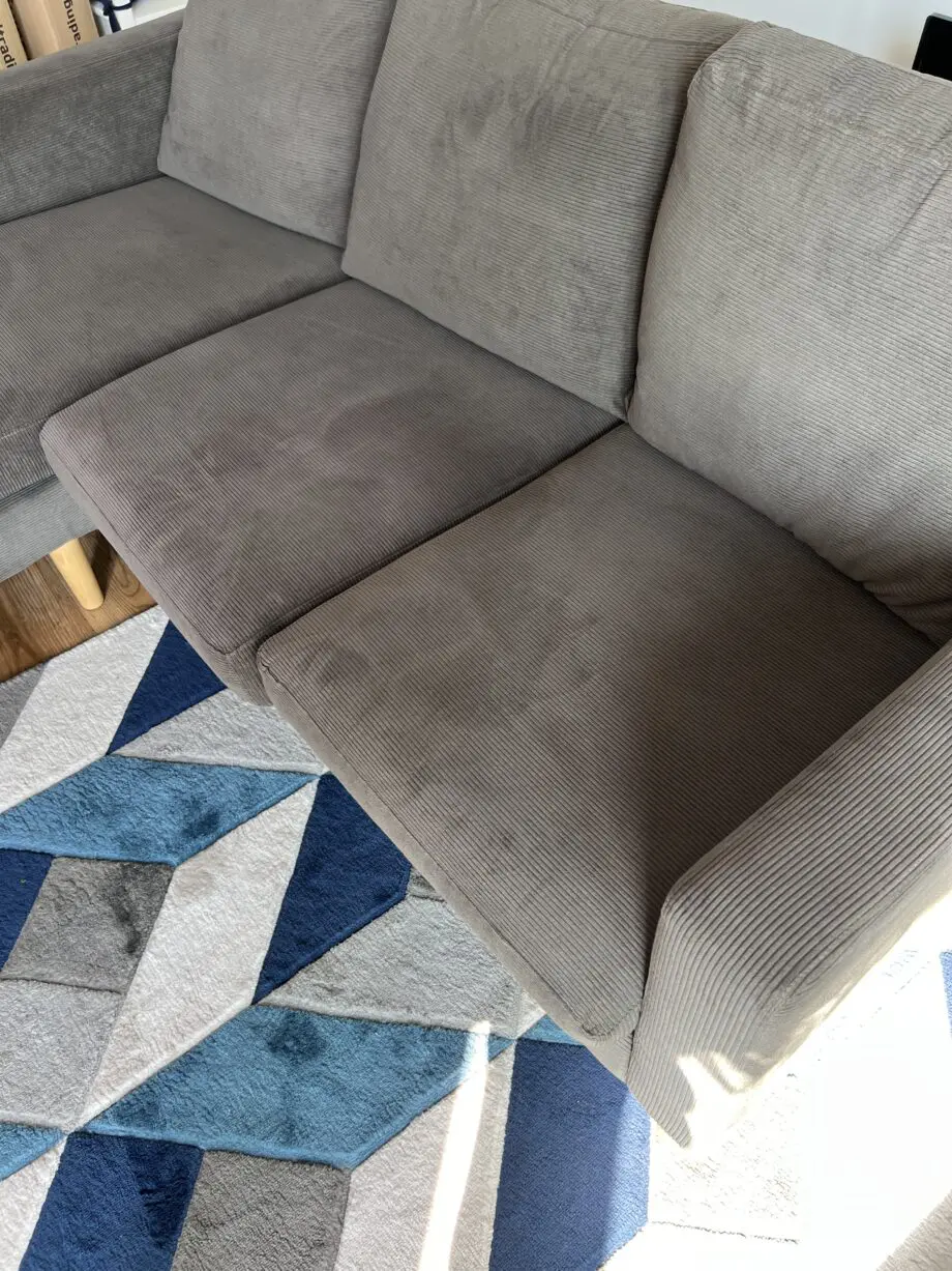 Dunelm Jacob Cord Compact Corner Sofa – great Condition