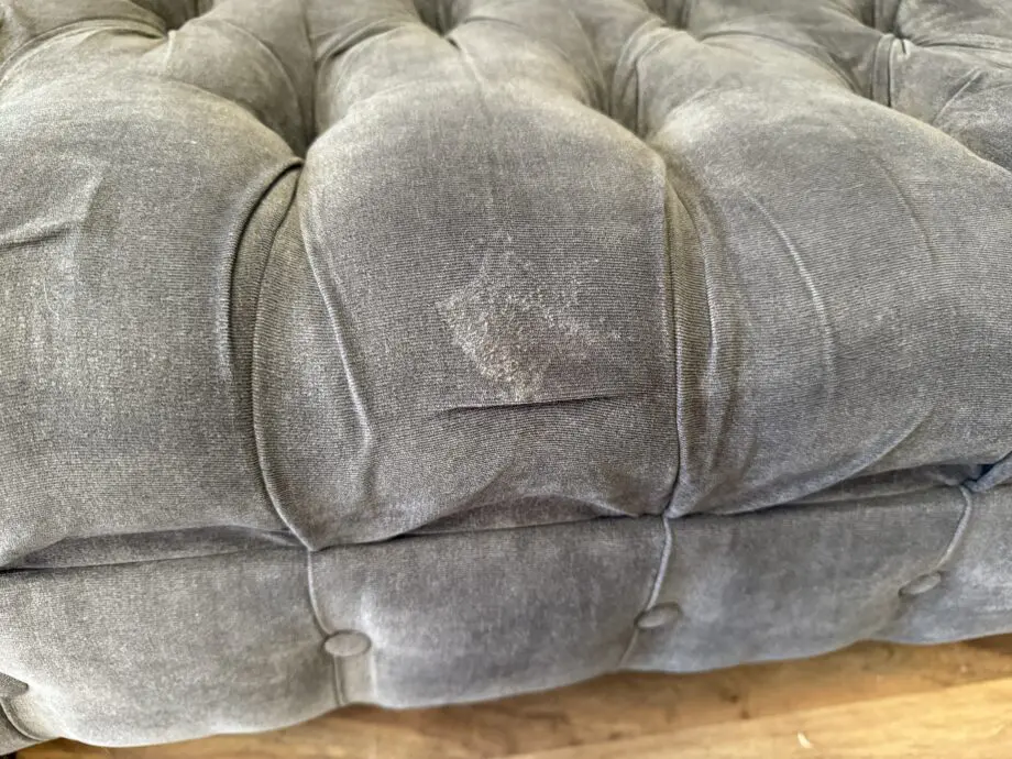 Oswald & Pablo Handmade GREY CHESTERFIELD SOFA LARGE 4 SEATER MODERN HANDMADE SLATE GREY VELVET , SETTEE