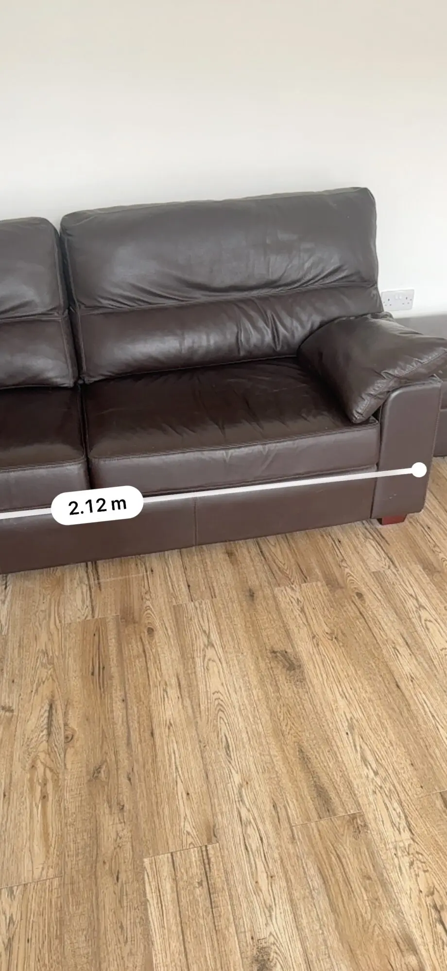 Collins and Hays Brown Leather sofa