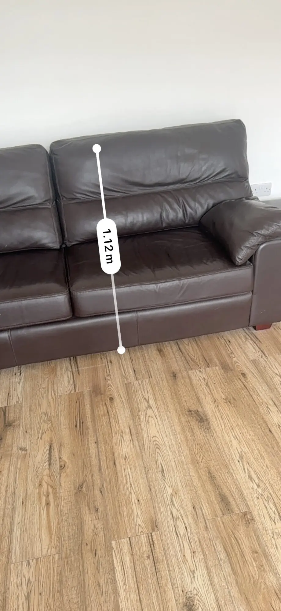Collins and Hays Brown Leather sofa