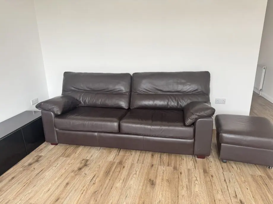 Collins and Hays Brown Leather sofa