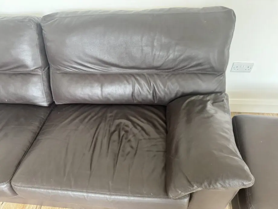 Collins and Hays Brown Leather sofa