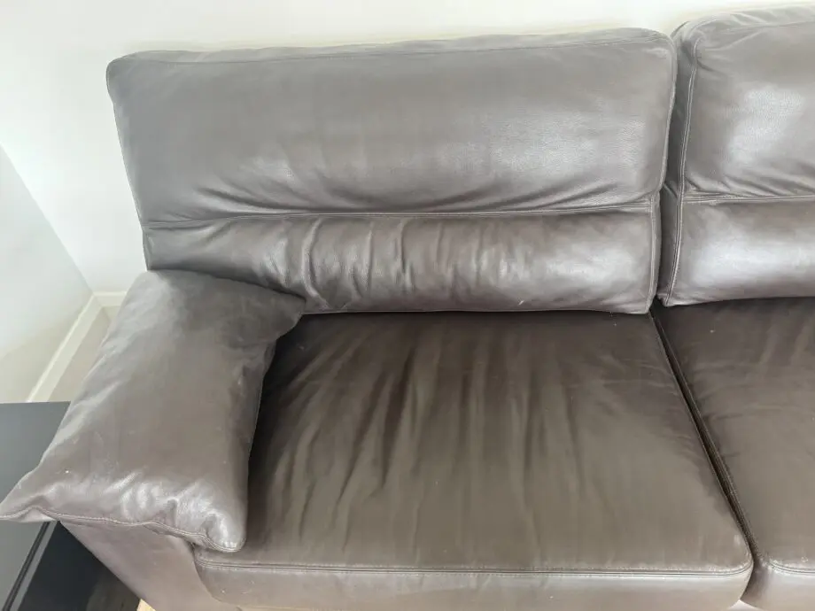 Collins and Hays Brown Leather sofa