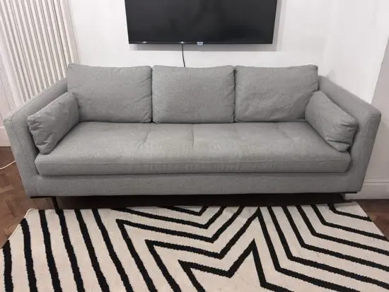 MADE Harlow 3 seater sofa bed, mountain grey fabric