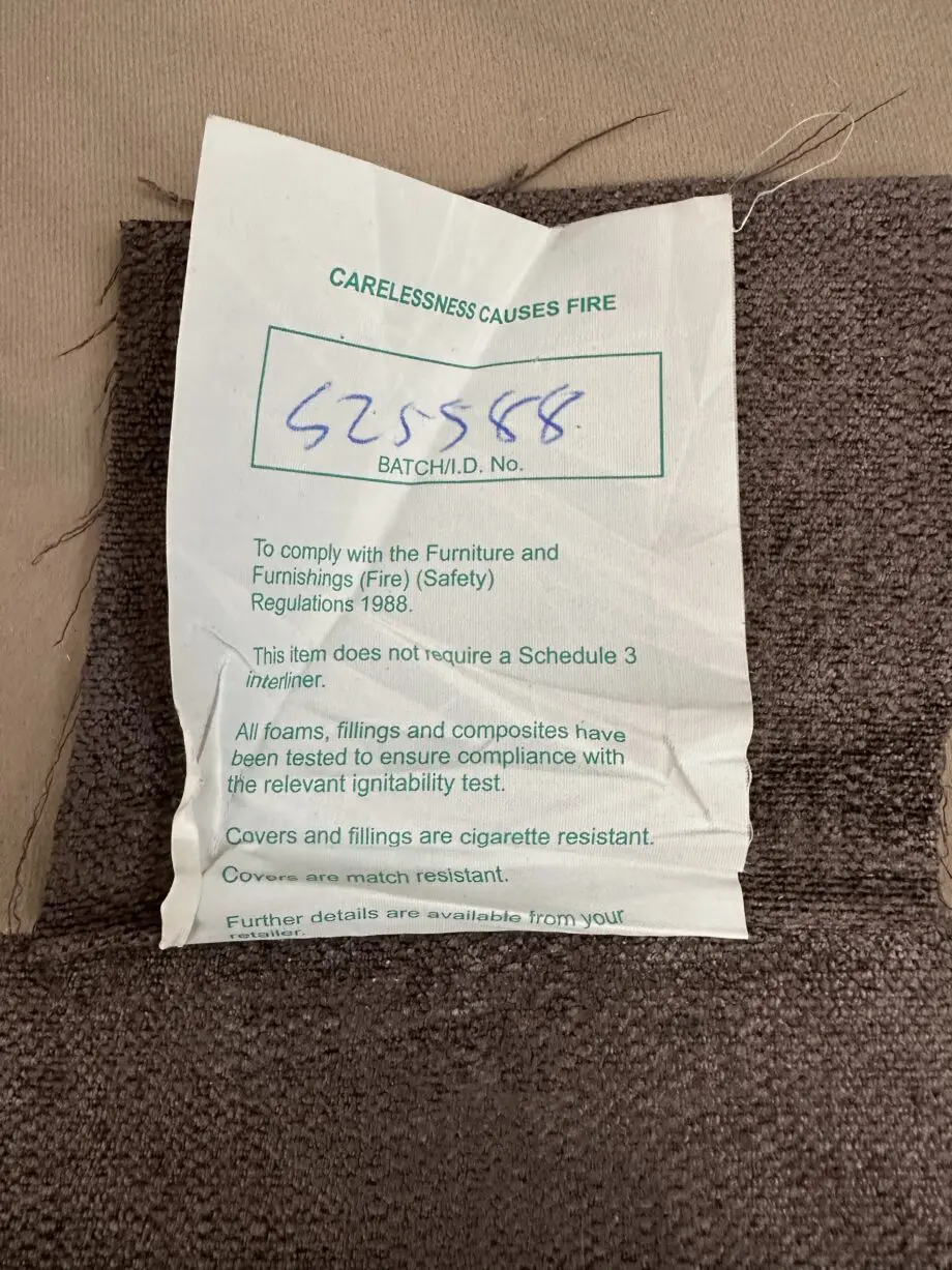 DFS brown real feather sofa