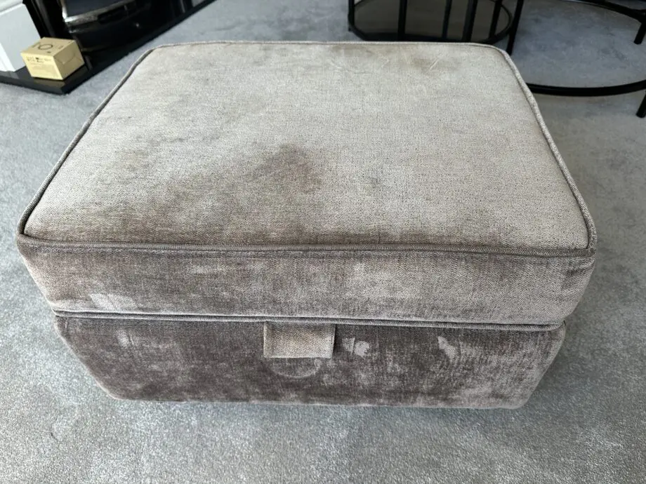 DFS brown real feather sofa