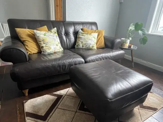 Brown Leather Sofa in perfect condition