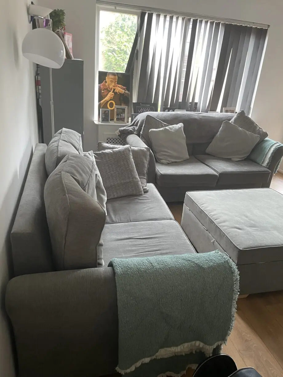 2 X matching grey sofas for sale (2-3 seaters)