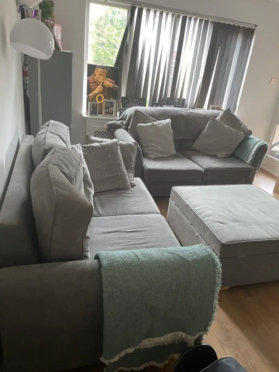 2 X matching grey sofas for sale (2-3 seaters)