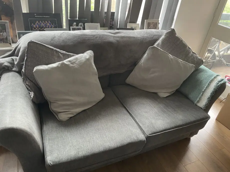 2 X matching grey sofas for sale (2-3 seaters)