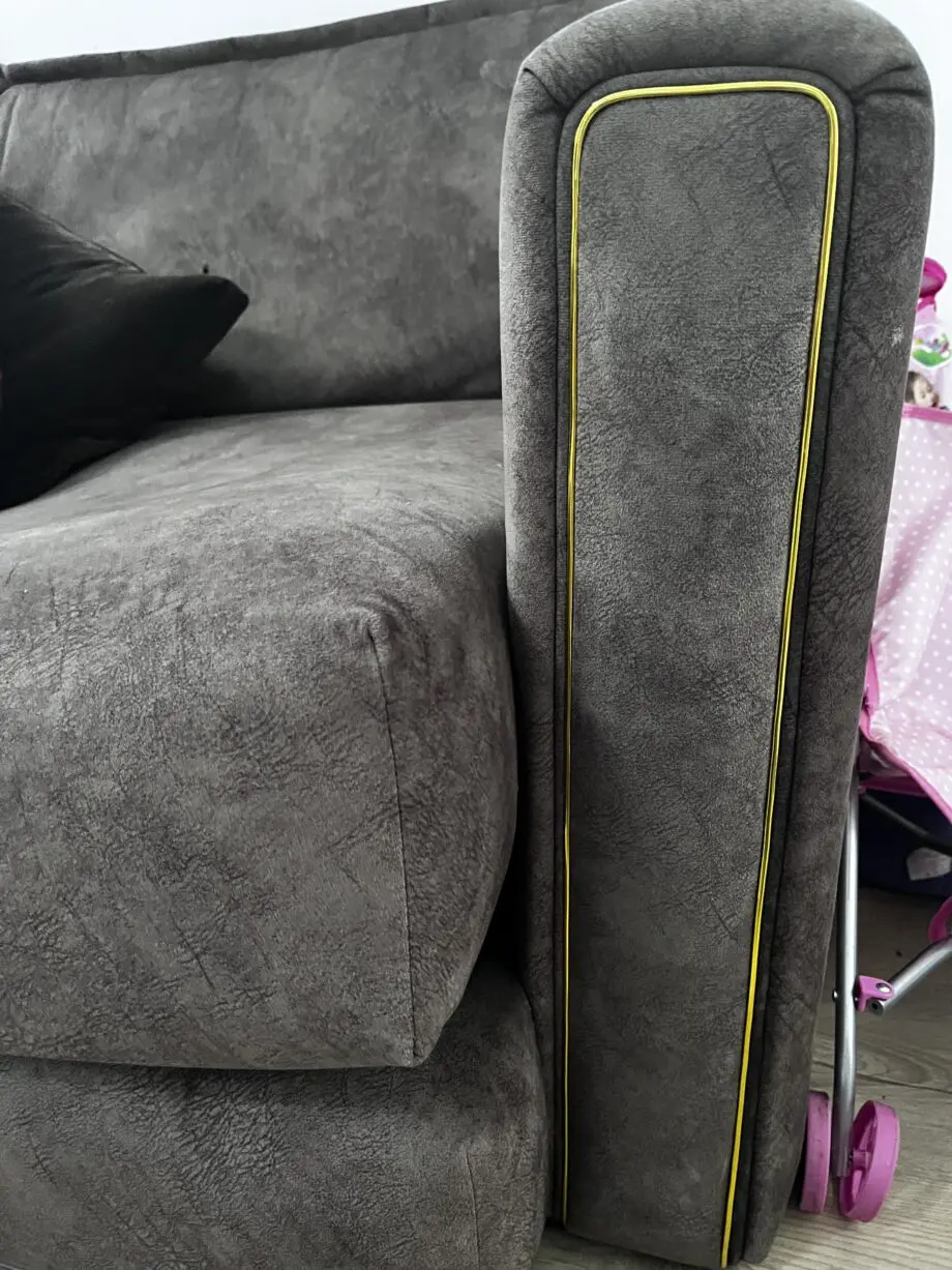 DFS Devine corner sofa in chocolate