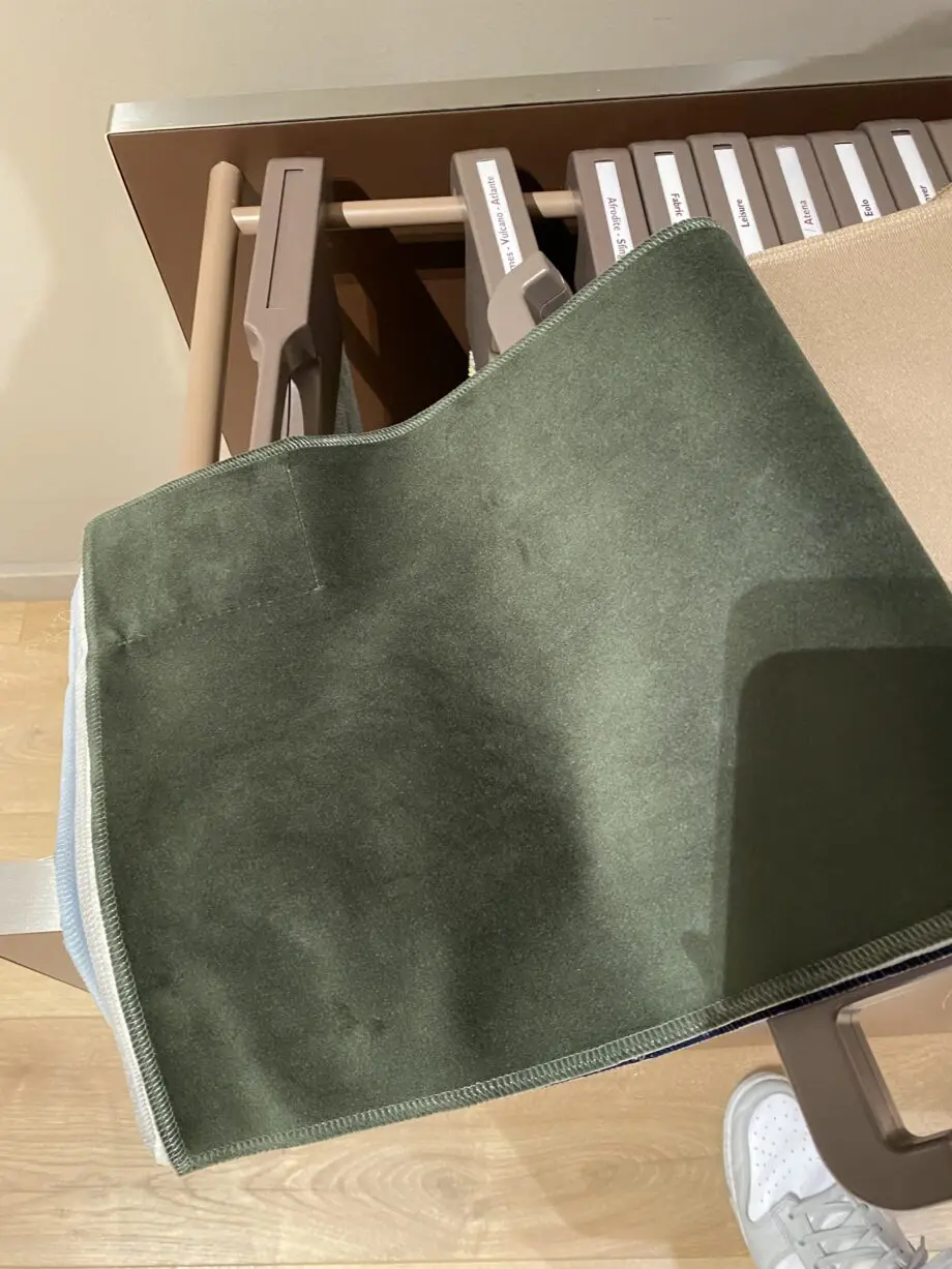 Natuzzi Olive 3 Seat Sofa with matching Stool