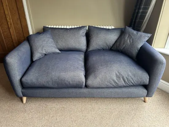 LOAF Squishmeister Small Sofa in colour seriously blue clever softie