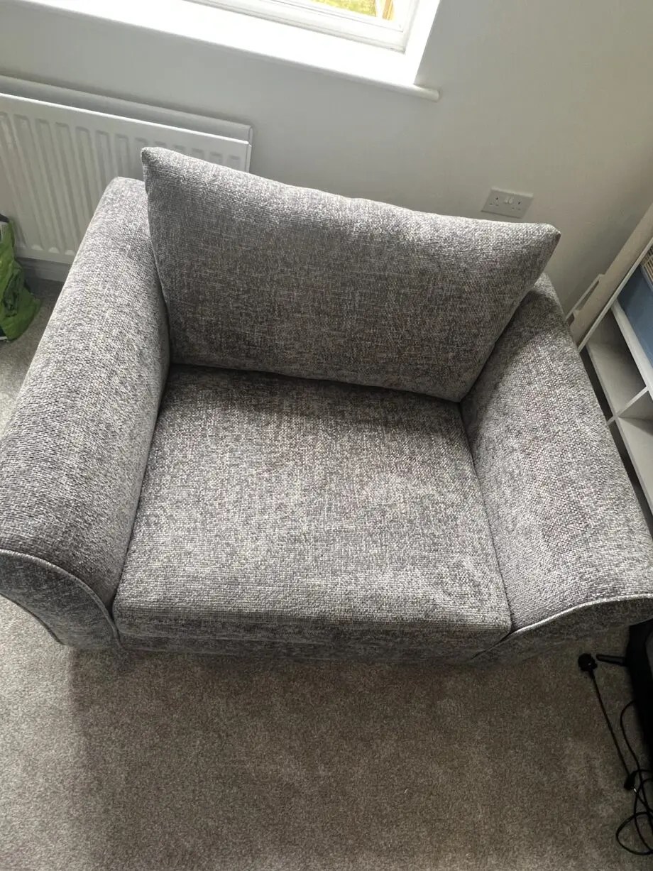 DFS Saphina Cuddler Sofa/Chair Grey