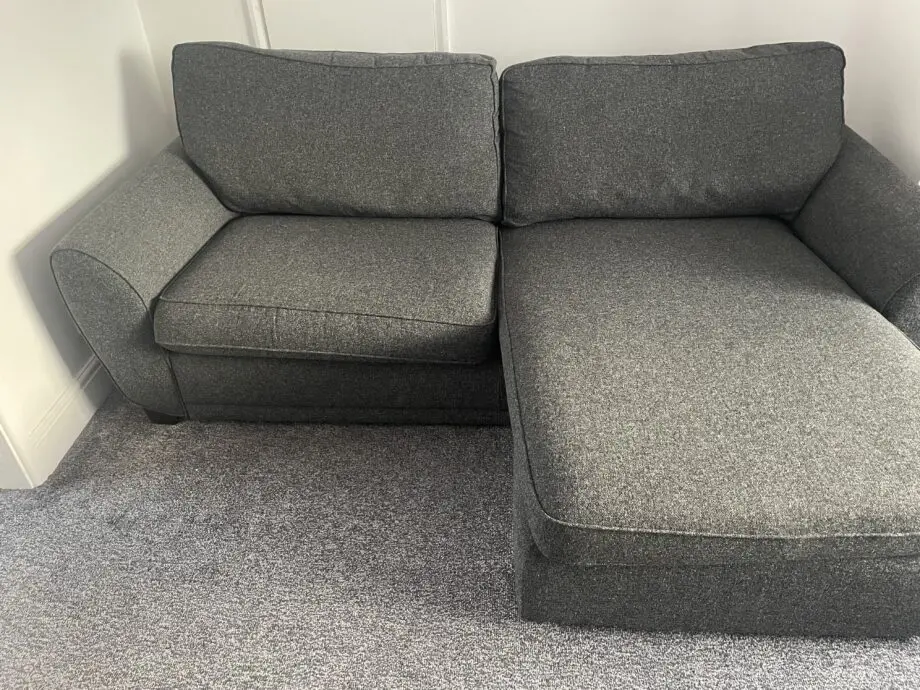 DFS 2 seater corner sofa and matching armchair
