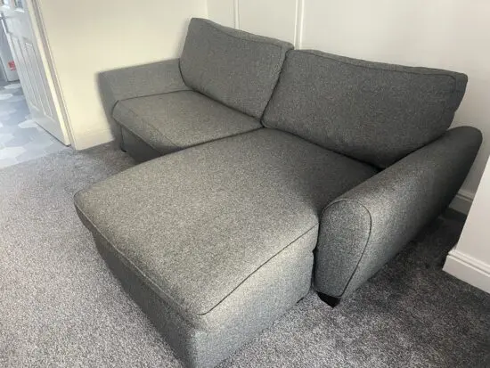 DFS 2 seater corner sofa and matching armchair