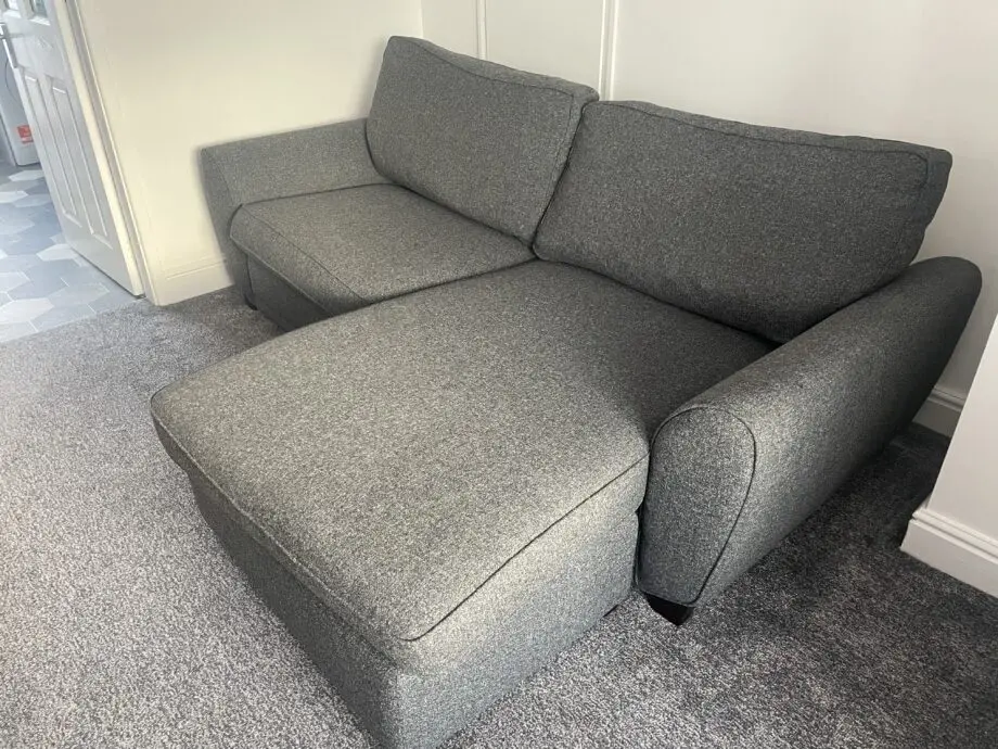 DFS 2 seater corner sofa and matching armchair
