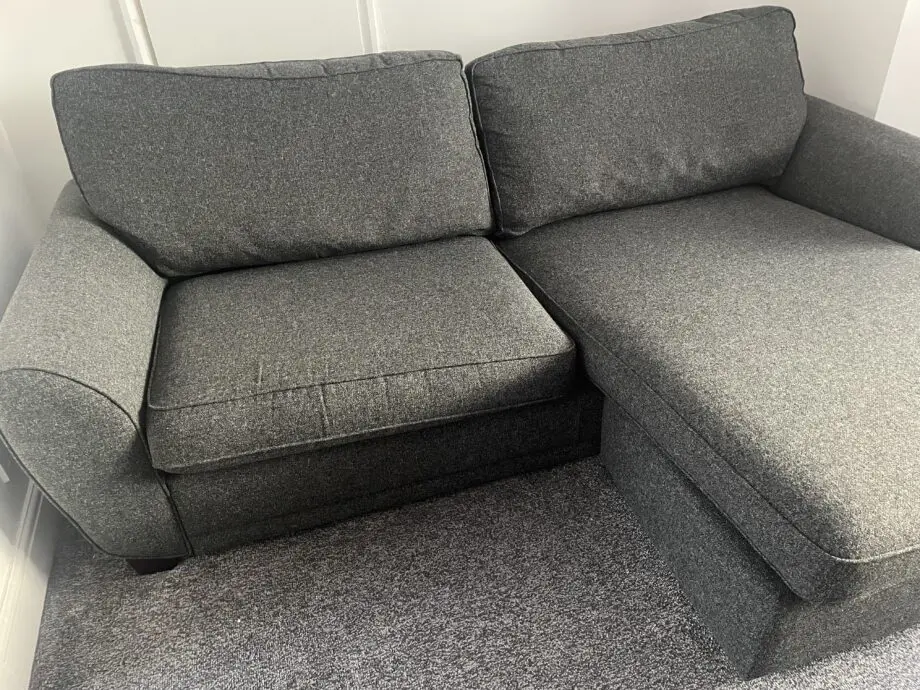 DFS 2 seater corner sofa and matching armchair