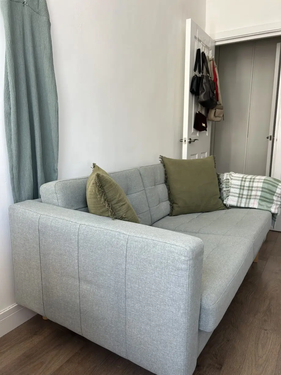 IKEA light green Landskrona 2-seater sofa