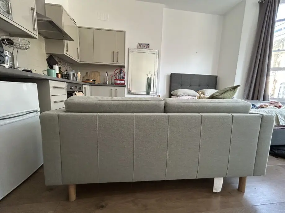 IKEA light green Landskrona 2-seater sofa