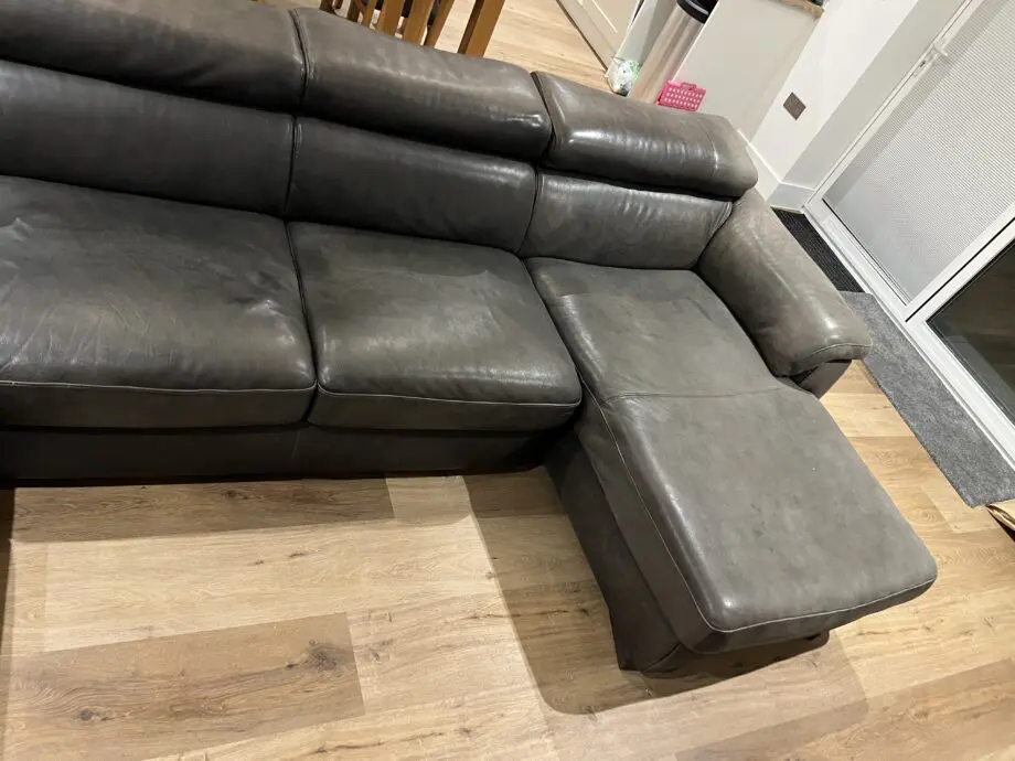 U Shape brown sofa