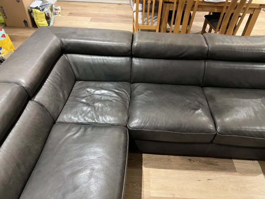 U Shape brown sofa