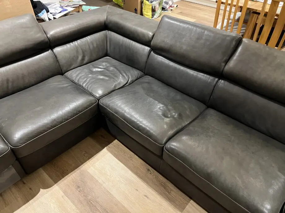 U Shape brown sofa