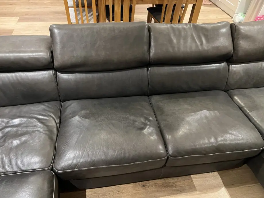 U Shape brown sofa