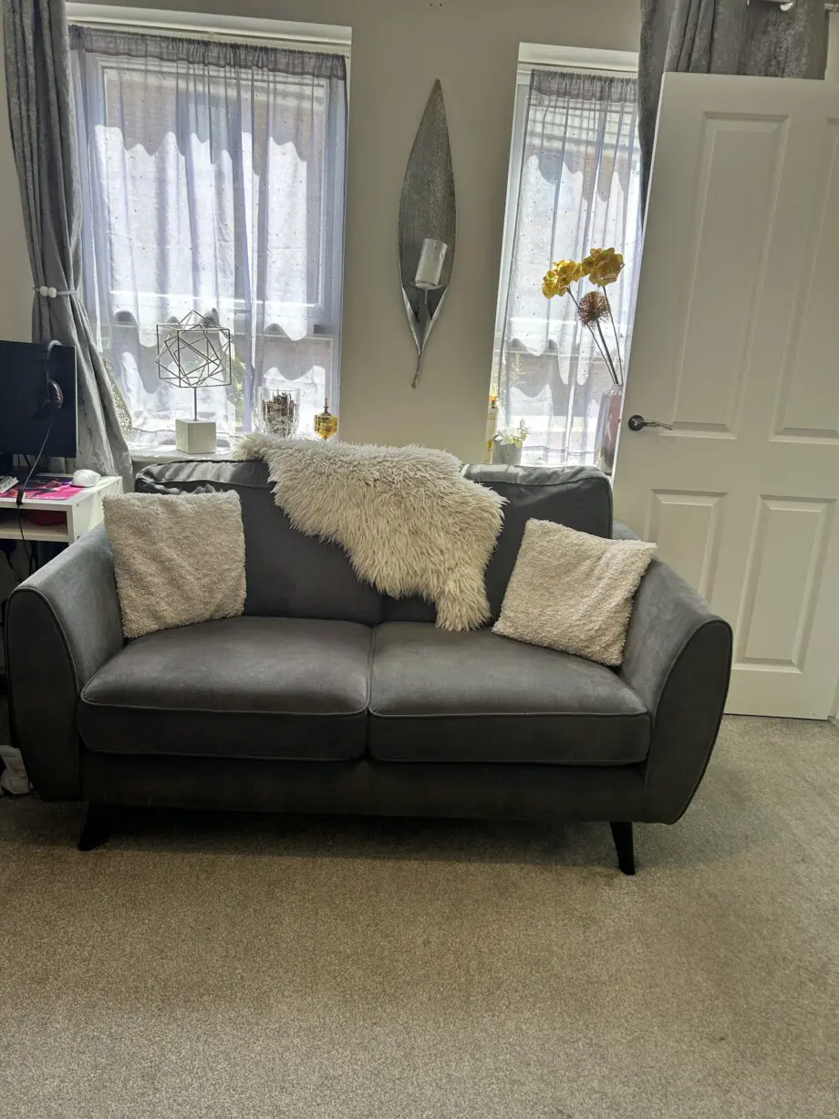 DFS Aurora 2 seater grey sofa
