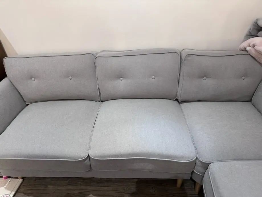 Grey corner sofa
