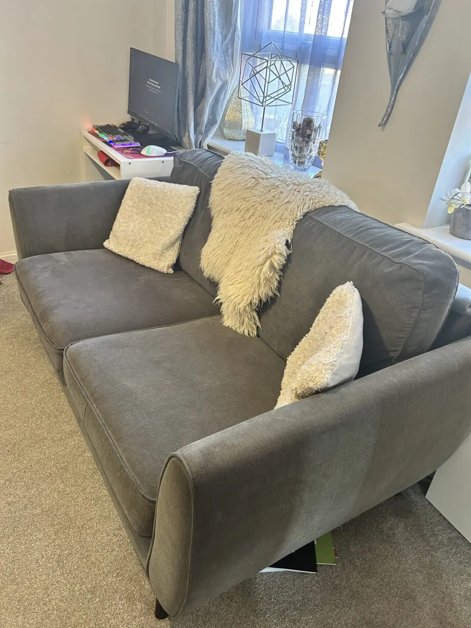 DFS Aurora 2 seater grey sofa