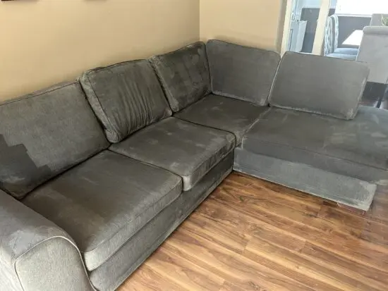 DFS Grey Orka Left Hand Corner Sofa