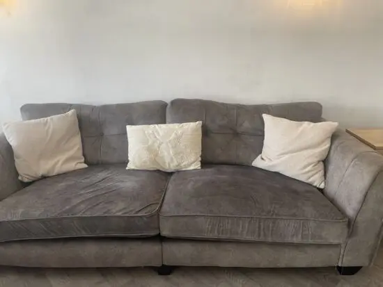 Furniture village 4 seater +armchair