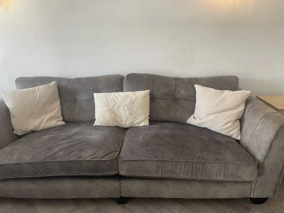 Furniture village 4 seater +armchair